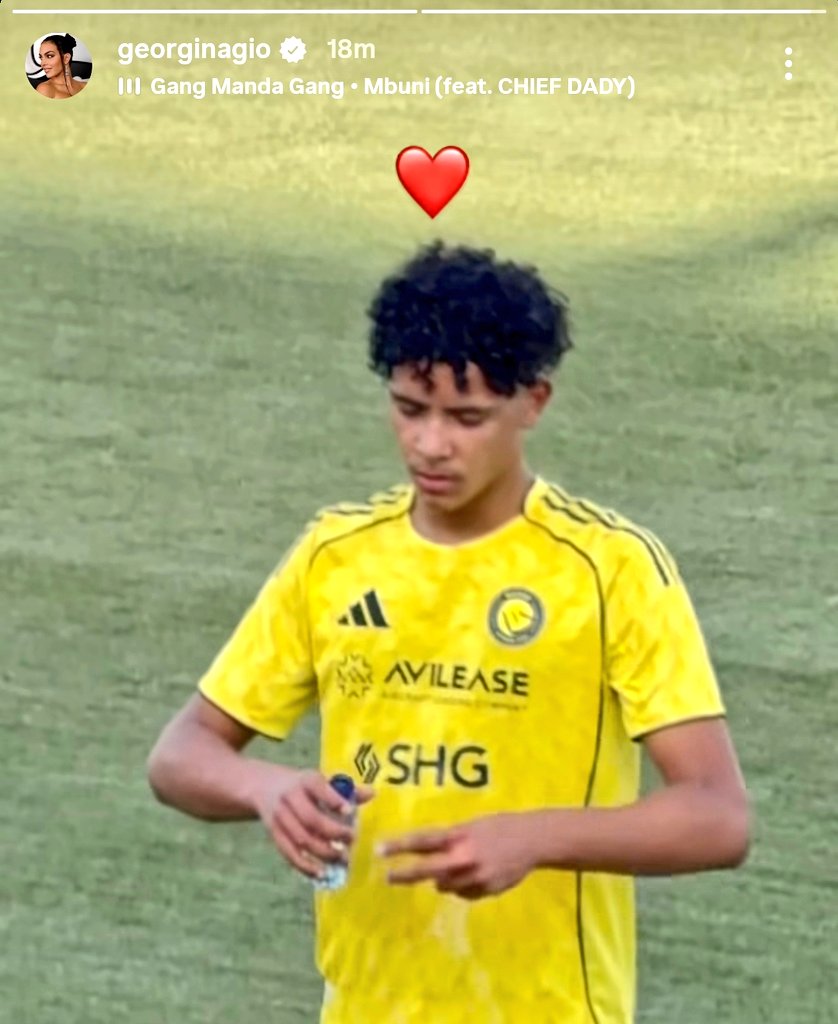 Georgina is here to support Cristiano Jr. for Al Nassr ❤️