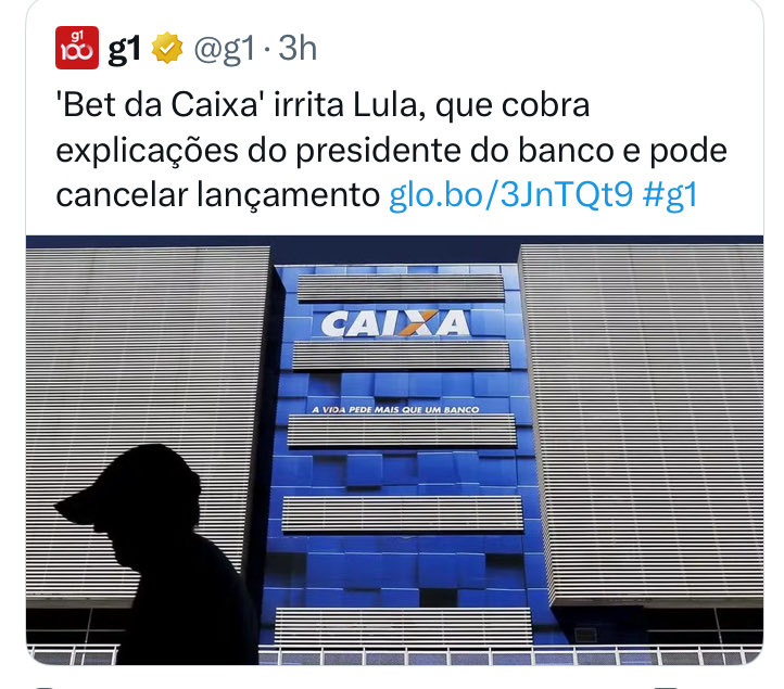 Gente, acordem!  O presidente da Caixa foi indicado e mantido no cargo por Arthur Lira.  

Até 2026, essa turma vai jogar sujo pra tentar queimar a imagem do Presidente Lula, que pro terror deles hoje virou Doutor Honoris Causa pela Universidade da Malásia.