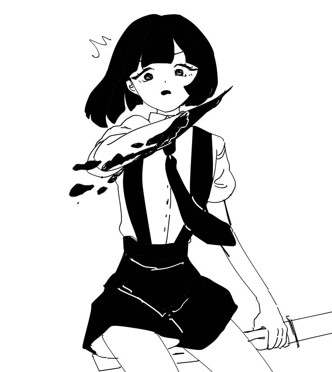 腕からドロドロしたのでてきた！