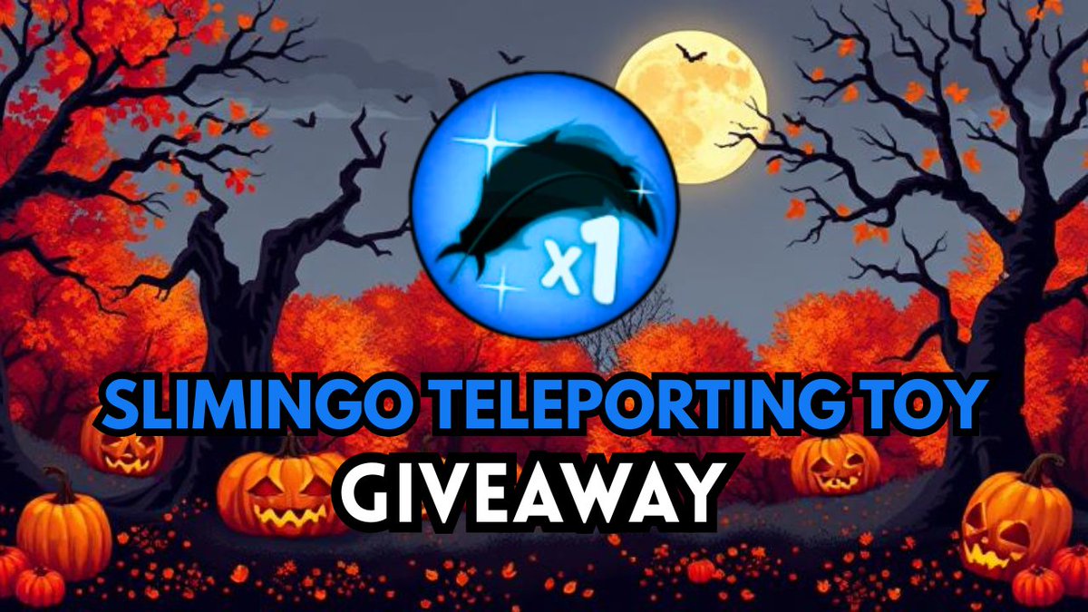 AdoptMeAcademy's tweet image. SLIMINGO TELEPORTING TOY - Giveaway 🖤
We are going to give one slimingo teleporting toy in adopt me, to someone, who will sent us best halloween skin 🎃!
RULES:
Follow + Like ❤️
Retweet 🔁
Sent us your (halloween) skin 👻 
Ends: Oct 30 at 6:00PM 📆
Good luck 🤞
#AdoptMe