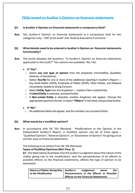 PratibhaGoyal's tweet photo. FAQs based on Auditor’s Opinion on financial statements https://t.co/6xbIA0RUkw
