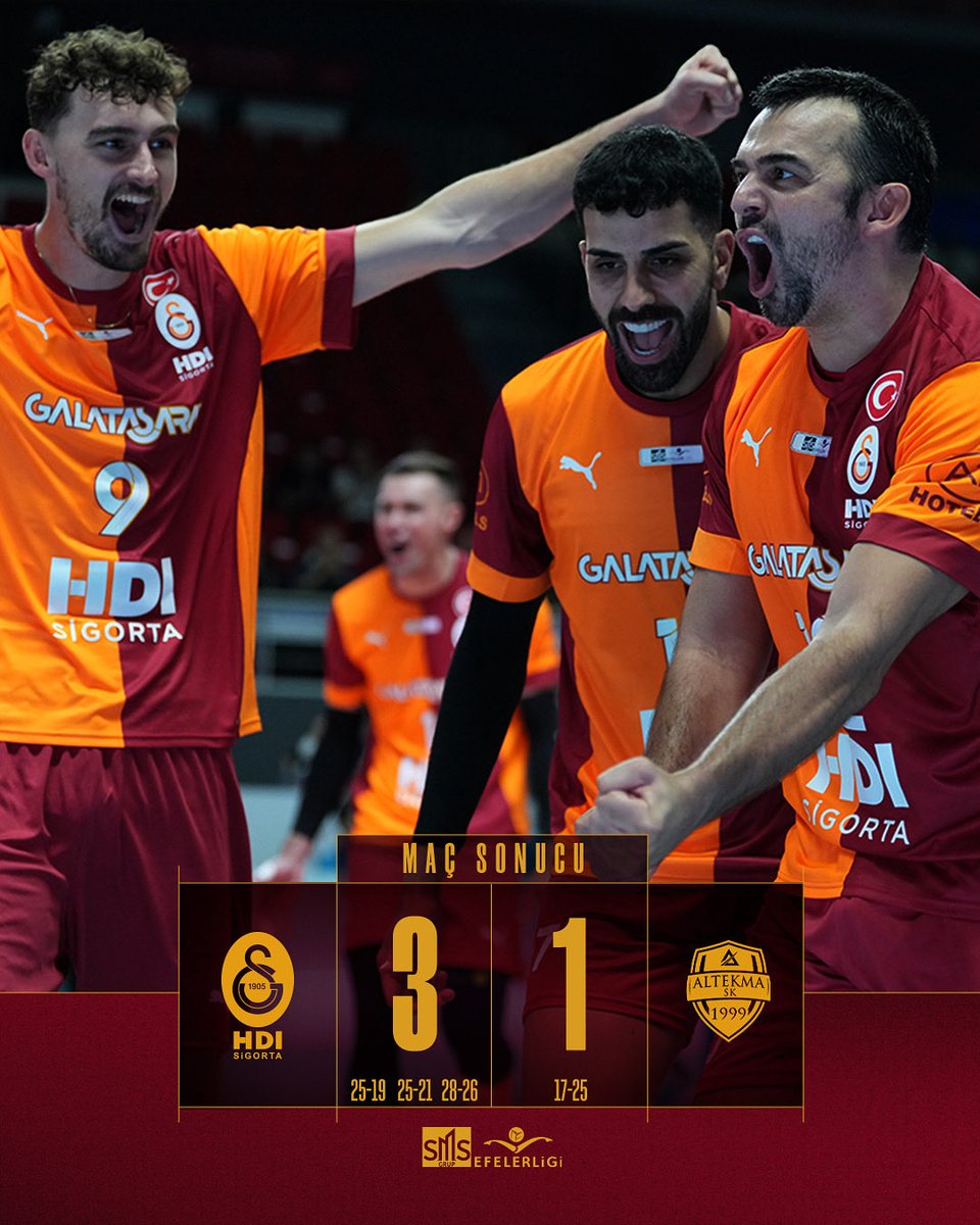 Evimizde 3 puan bizim! 👊

Maç sonucu: Galatasaray HDI Sigorta 3-1 Altekma
