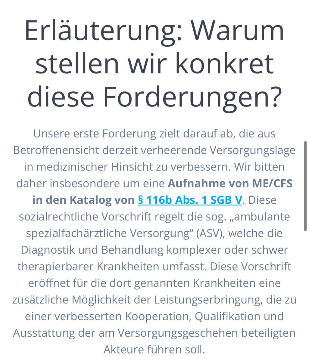 GrandeBettina's tweet photo. Die #SignforMECFS Petition, federführend von @loy_daniel_de initiiert und 2022 (!) im Rahmen einer Anhörung im Deutschen Bundestag vorgestellt,
fordert die Aufnahme von #MECFS in den § 116b SGB V–
für spezialisierte, interdisziplinäre ambulante Versorgung.
https://t.co/1uRsYXox9O https://t.co/XkXUmWms6F