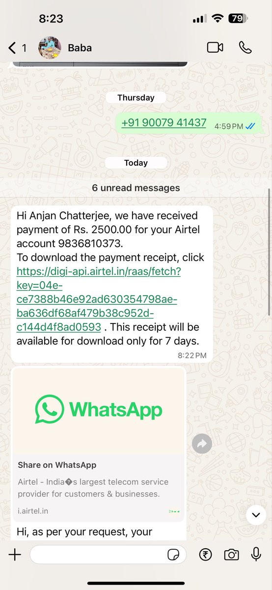 tapapriya23's tweet photo. @Airtel_Presence @airtelindia  a fraud sales person from Airtel whose number is +91 90079 41437 named Shamiran has mentally harassed my parents aged 75 and cheated them and took 2500/- and gave no wifi connection  or tv connection this is how Airtel is cheating and being fraud ? https://t.co/f98eyBpi5E