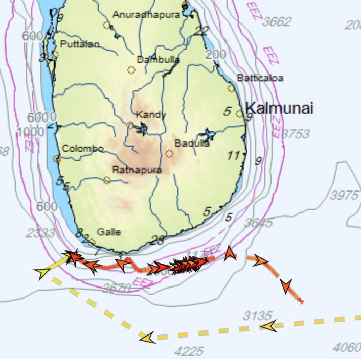 gemitrafik's tweet image. 6 gündür #SriLanka açıklarında makine #arızası nedeniyle sürüklenen #Vanuatu bandıralı 94m'lik INTEGRITY STAR gemisindeki 4’ü Türk 14 personelin #tahliyesi MRCC #Kolombo ve deniz kuvvetleri tarafından sağlanmış.