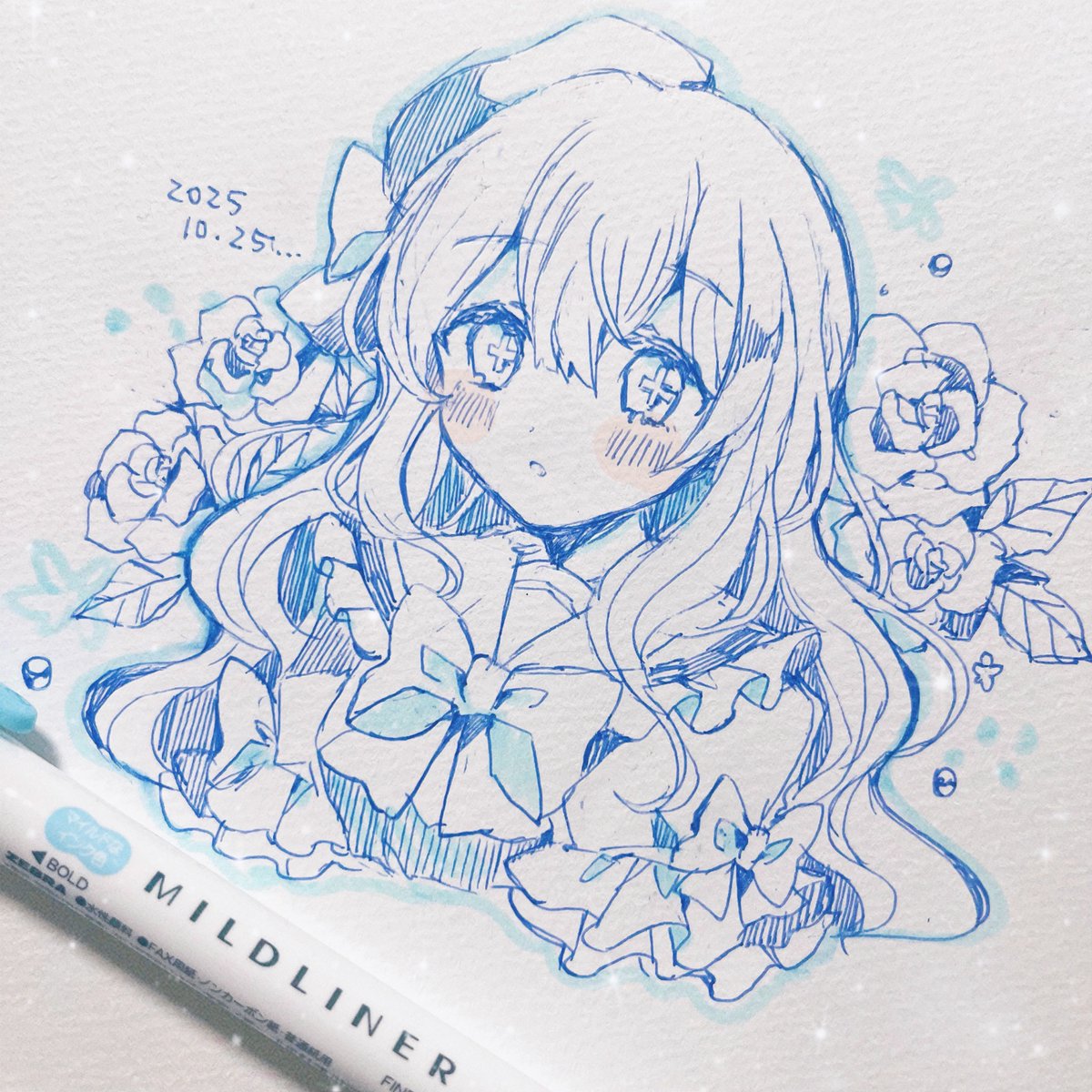 「同時視聴見ながら一発がきべるちゃん #べるのアトリエ」|ににこ🌼のイラスト