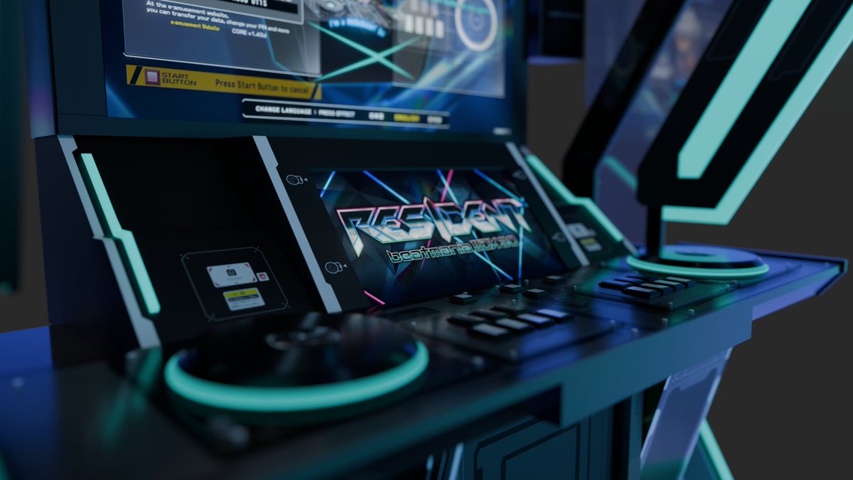 Bonzomi's tweet photo. IIDX LM 3D model wip https://t.co/NKT0Hk6jB7