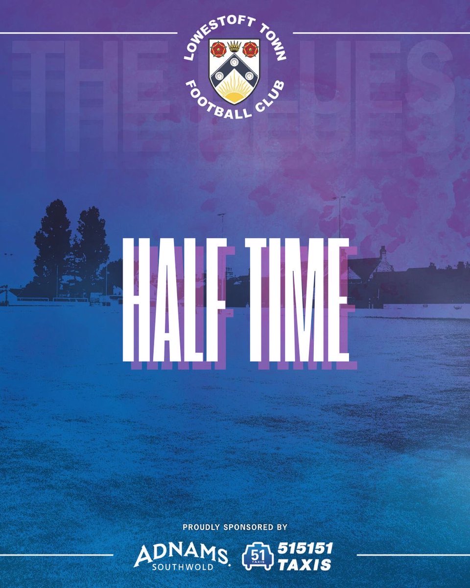 Half-Time it’s Lowestoft Town 1-1 <a href="/TheMotormen/">Redbridge Football Club</a> 

Lowestoft took the lead through Blogg 25 yard Free Kick. 

Redbridge equalised less than 5 mins later. 

2nd half to follow shortly

🔵⚪️⚓️