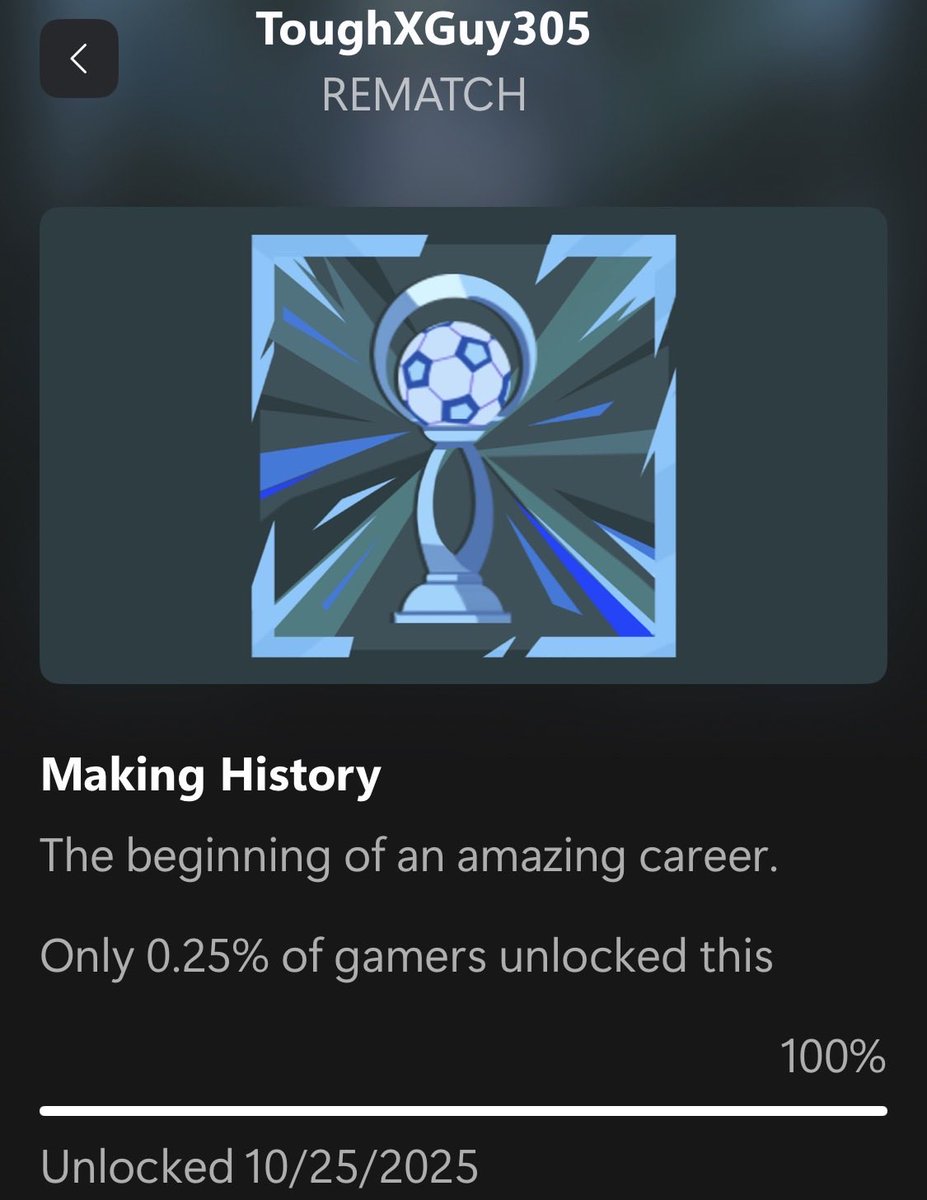 frandy360's tweet image. Done ✅ They finally fixed the last achievement #Rematch