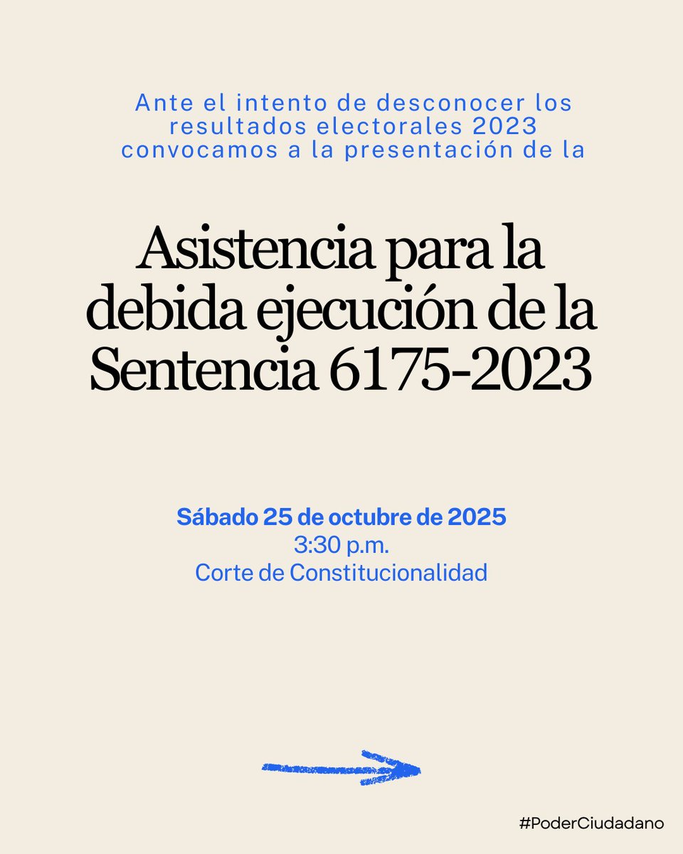 edgar_ortizgt's tweet photo. Hace casi dos años, la @CC_Guatemala  garantizó la transición democrática tras las elecciones de 2023.
Hoy volvemos a la Corte para exigir que se respete esa decisión y el voto de los guatemaltecos.

Las elecciones no se tocan.
📍 Corte de Constitucionalidad | 🕞 3:30 p.m. https://t.co/DMMQwxerTD
