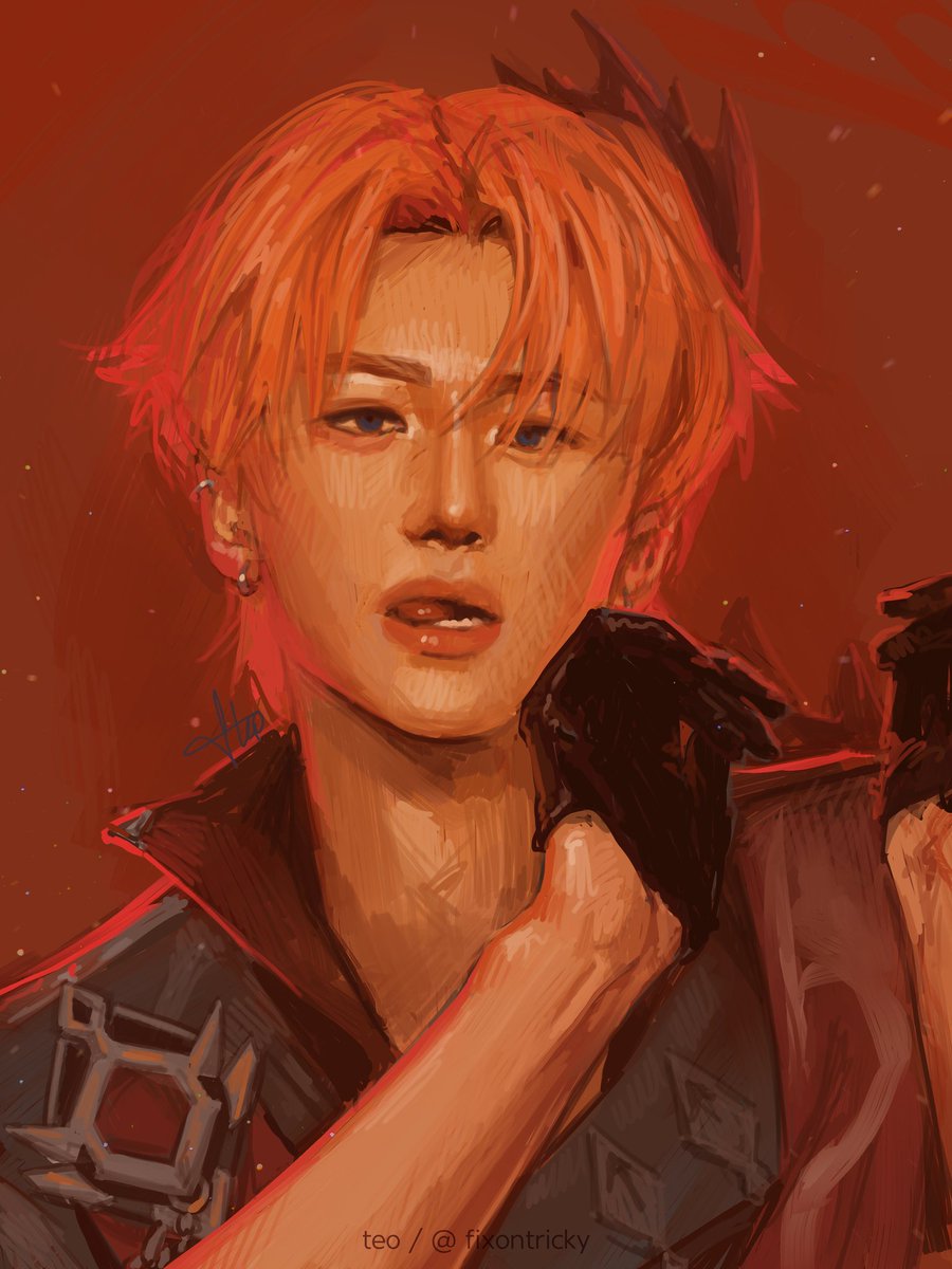 "how can I make my hyperfixation about my other hyperfixation" anyways time to genshinify the xikers starting with minjae / tartaglia 😋

#xikers  #싸이커스 #xikersfanart