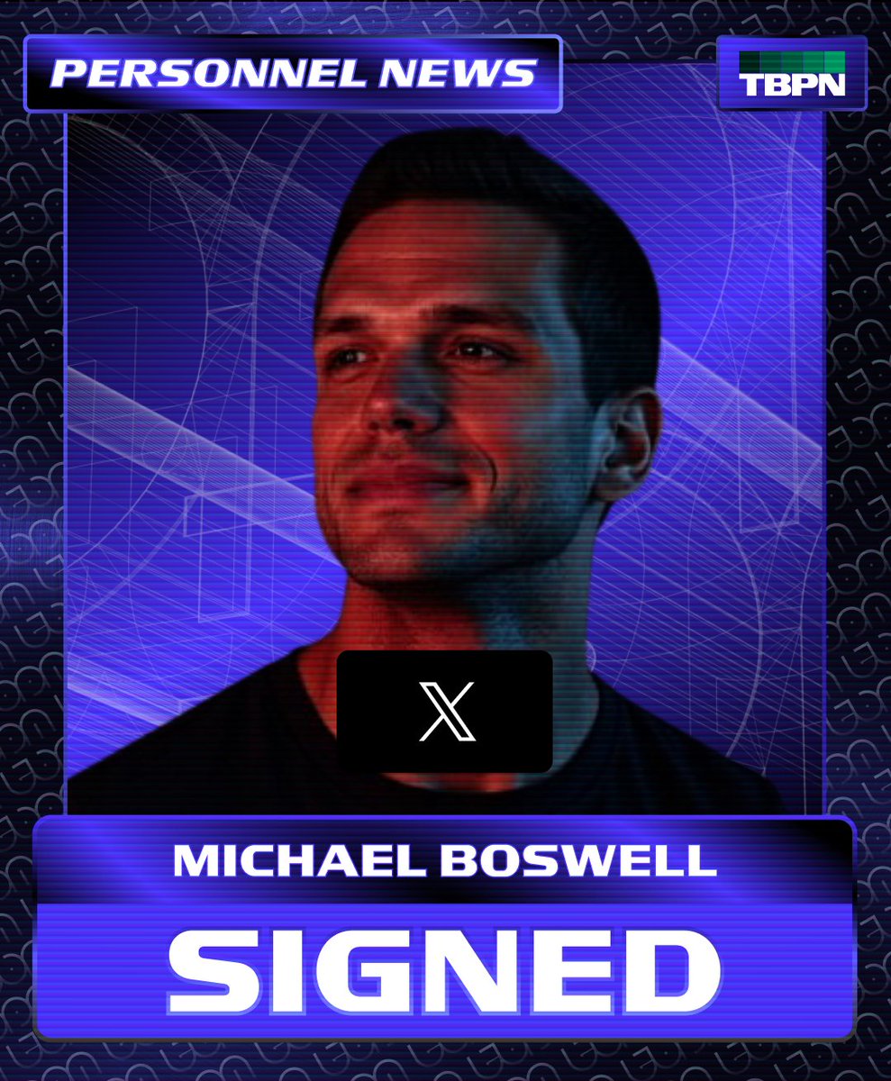 BREAKING: @mjboswell has joined 𝕏 https://t.co/f5Jfwc52bb