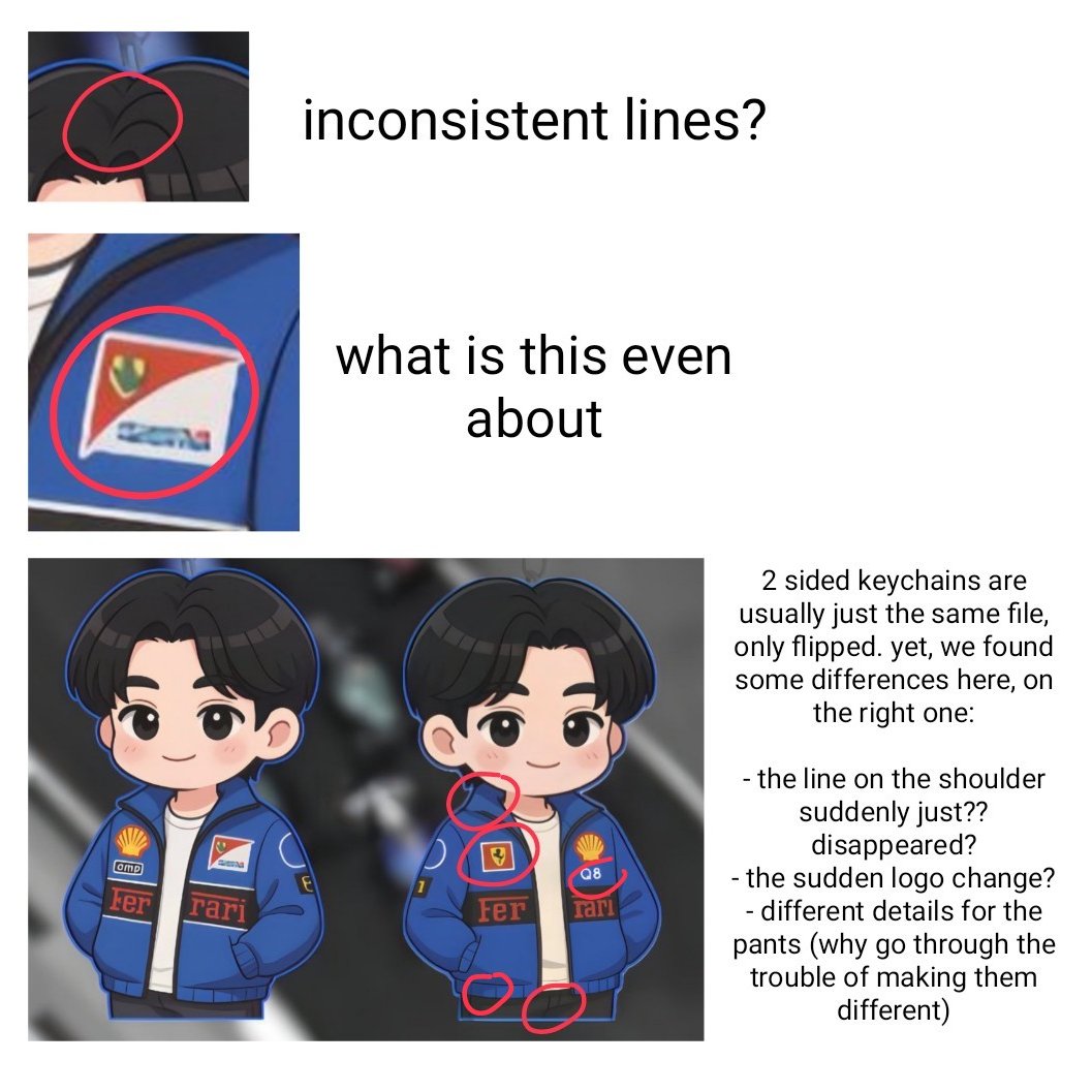 some ai-generated fanarts are pretty easy to spot because they have some inconsistencies/tendencies that normal artists wont have (such as this one)