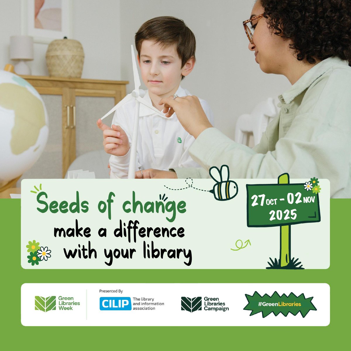 lpoolcouncil's tweet image. 🌿 Free family fun this half-term!

Celebrate #GreenLibrariesWeek in Liverpool with crafts, storytelling &amp;amp; more – all free!

📅 27 Oct–1 Nov
📍 6 libraries across the city
🔗lpoolcouncil.info/477TekL