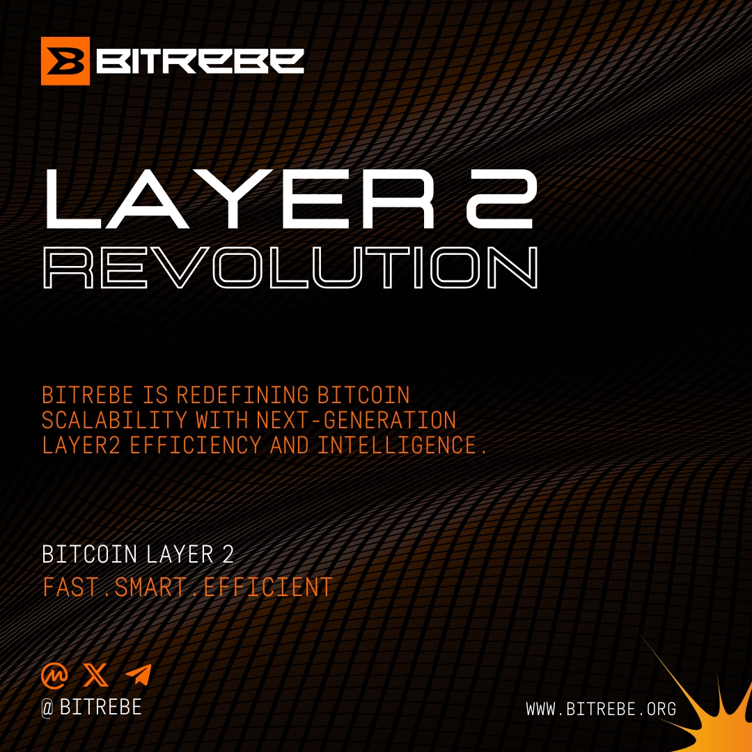 bitrebe's tweet photo. Bitcoin scalability just evolved.

Bitrebe Layer2 introduces intelligent scaling; faster, smarter, and built for the next era of blockchain performance.

The revolution starts here. 🌐
👉 https://t.co/wdO7IiLPlF

#Bitrebe #Bitcoin #Layer2 #BTC #Blockchain #CryptoMarket #Crypto https://t.co/2HOGm0vA2k