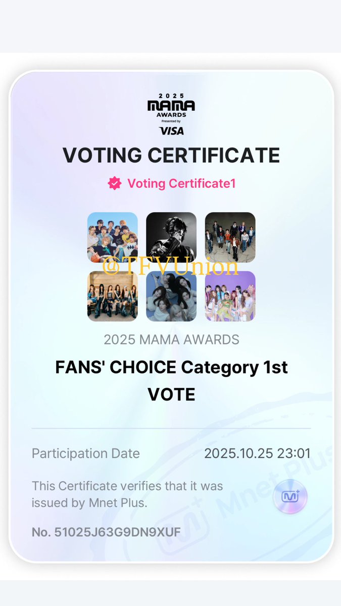 MAMA AWARDS 2025 🏆

LAST DAY OF 1ST ROUND VOTING! 🚨

-VOTE RESET-

FANS’ CHOICE
✅ Female: TWICE, IZNA, NMIXX
✅ Male: JHOPE, AHOF, ZEROBASEONE

🎯 1000 PROOFS ‼️

ONCEs, please share your voting proofs with watermark &amp; tags! Please check the artists you are voting for! 🙏

1