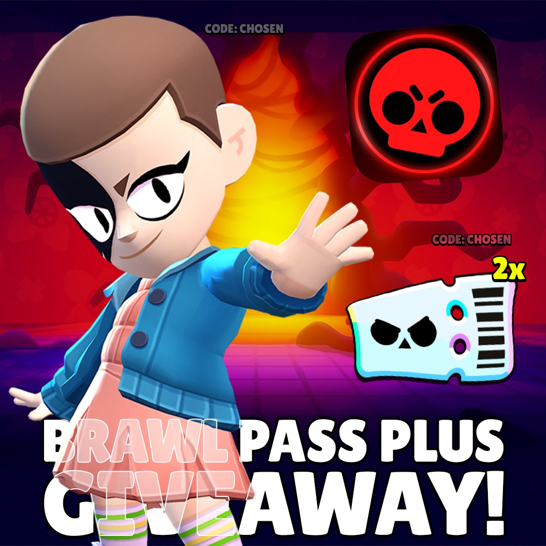 BrawlNetworkX's tweet image. 2x #StrangerThings Brawl Pass Plus Giveaway! 🔥

To enter:
- Follow @BrawlNetworkX &amp;amp; @Brawlytix 🤝
- Like &amp;amp; Repost this tweet ❤️ ♻️
- Reply with your favorite skin from this update 🗨️
- Optional: Use Code 'Chosen' in any Supercell Game or store 😉

Thats all, good luck! 🍀