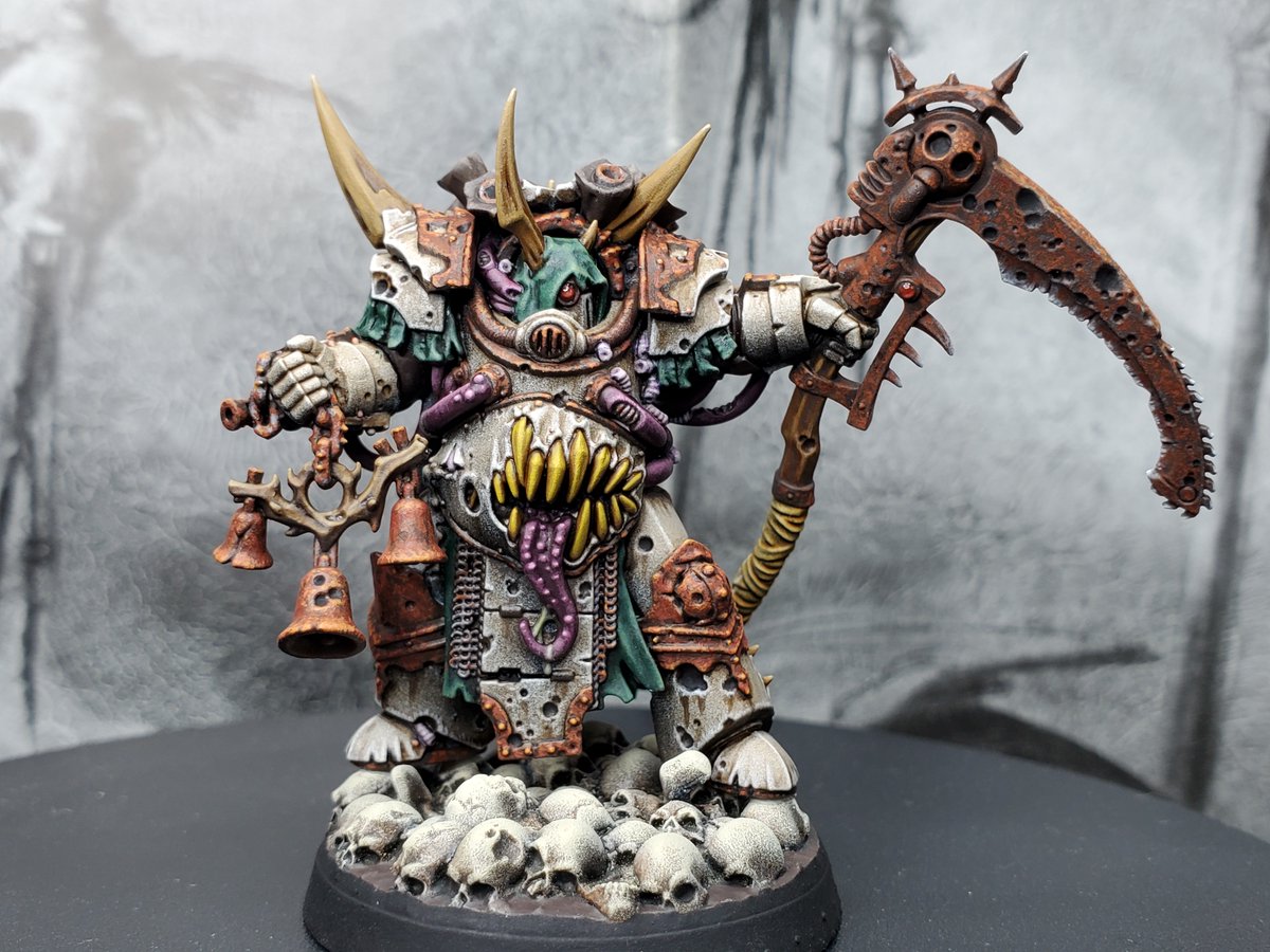flatulatingflap's tweet image. Finished my first Death Shroud Terminator.
#warhammer40k #deathguard #warhammercommunity #miniaturepainting #deathshroud #nurgle #warhammer