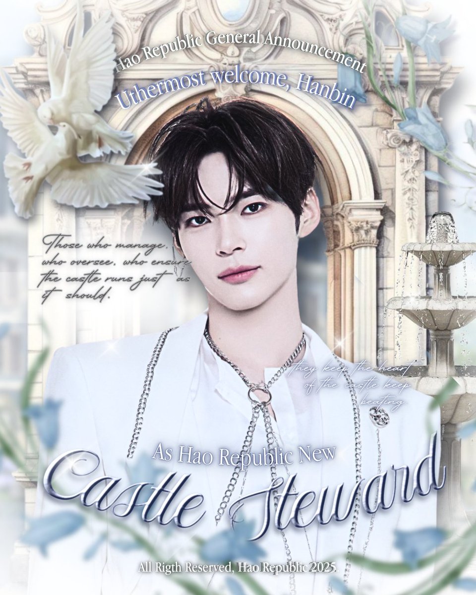 HaoRepublic's tweet image. ⊹₊♕ General Announcement ₊⊹

The gates of the Hao Republic have officially re-opened following the search for a new 𝐌𝐚𝐧𝐚𝐠𝐞𝐫.
Please join us in extending a warm and honorable welcome to 
@Shahnbin. May your warmth bring glory and pride to the castle!

👑🤍