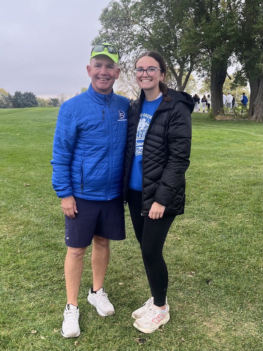 Our season came to an end yesterday in Kearney. I have coached XC for many years and I don’t know how many I have left, so it was a great experience to coach with my daughter!! She brought a ton of recent experience to the staff. The team enjoyed having her and want her for TF!