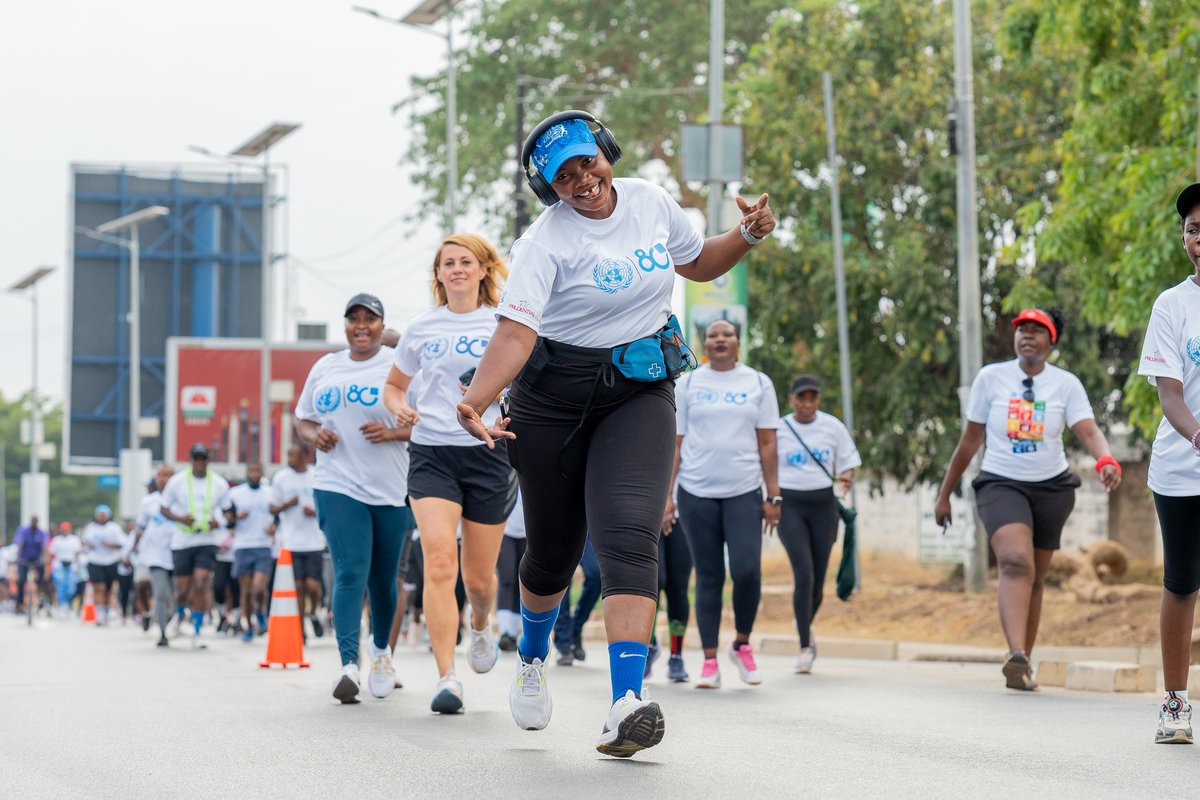 Incredible #Run4theSDGs as part of #UN80 with 3,000 passionate participants coming together in #Lusaka to raise awareness and act for the #SDGs. 
Thank you to everyone who showed up with energy, purpose, and commitment. Building our future together. #UN80Zambia