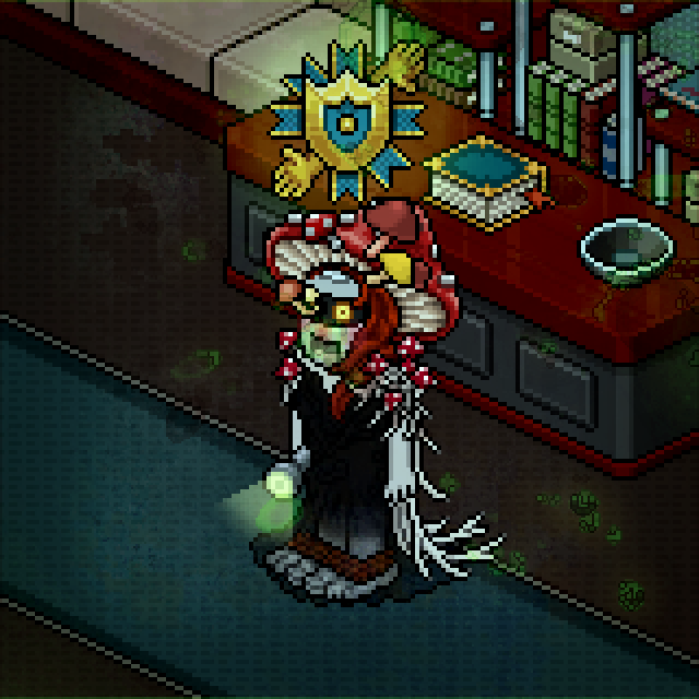 My annual Habboween Spooktacular is upon us--join me on the Infobus:   
🍄October 25th 10:00 PM EDT / 3:00 AM BST (October 26th) / 1:00 PM AEDT (October 26th) 
🍄October 30th 8:00 PM EDT / 12:00 AM GMT (October 31st) / 11:00 AM AEDT (October 31st)