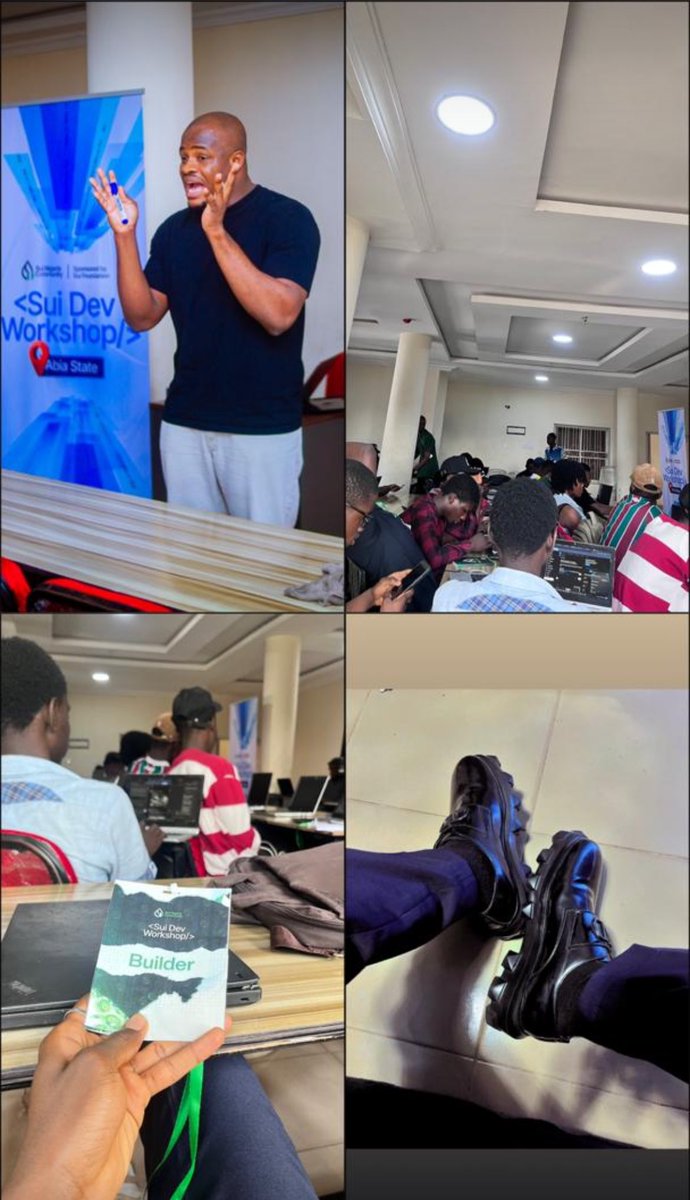 D4yv33d's tweet image. Day 2 of #SuiDevWorkshopABIA was pure fire! 🔥
Massive thanks to @SuiNetworkNG for the sponsorship and support. 
Massive respect to our hosts @nnvictory001 & @codewithvick and to the one and only @Goodylili —the chief motivator who fueled our learning with pure fire! 💻✨…