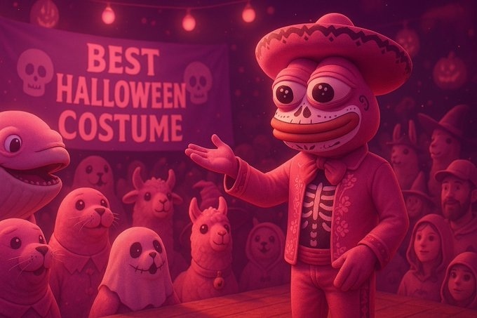 🎃PEPITO HALLOWEEN COSTUME CONTEST🎃

It’s time to dress up our beloved Pepito for spooky season!👻

💰 Prizes for the best outfits

🖌️ Use the template in the next tweet

📸 Post your masterpiece under this tweet
Let’s see your most cursed or iconic Halloween fits for Pepito