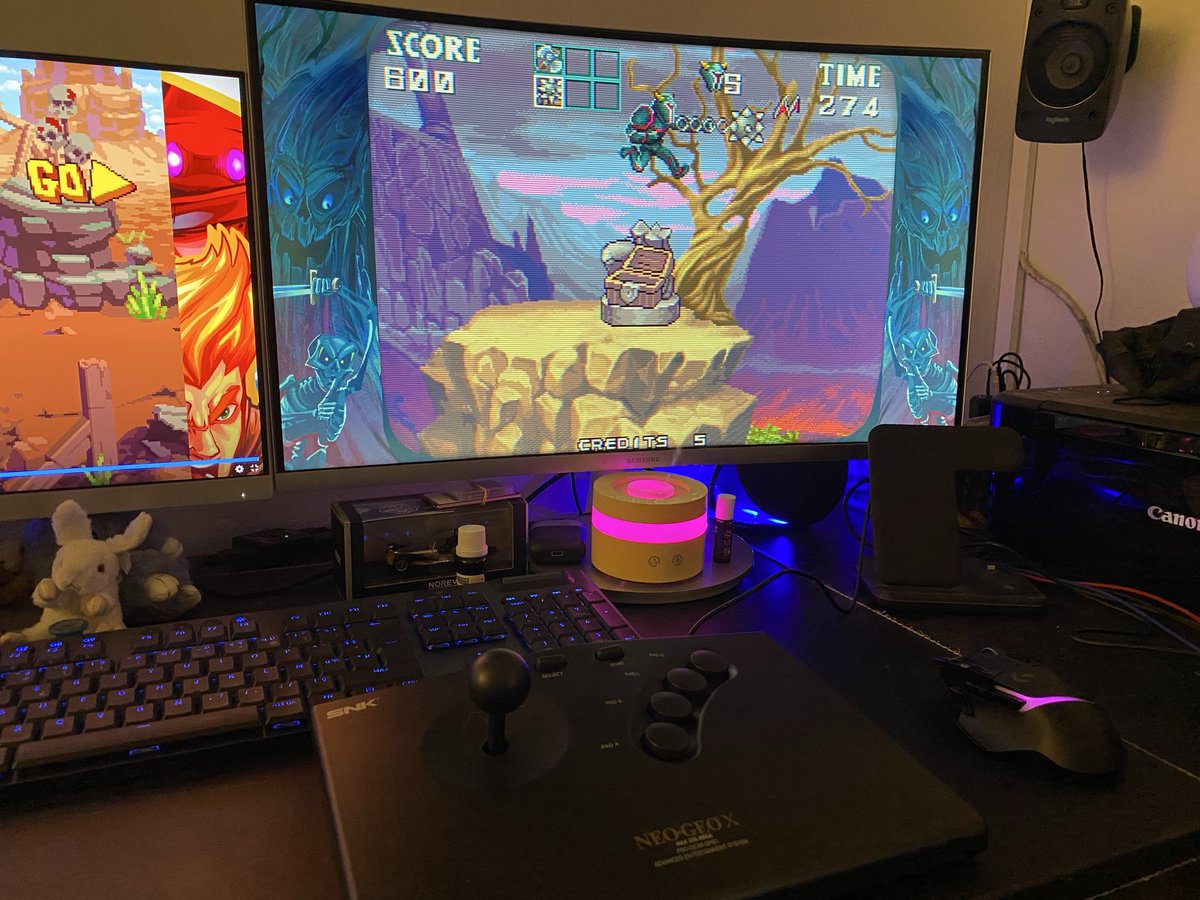 Decouvert au <a href="/ReplayFestival/">REPLAY Festival</a>  le jeu #gladmort proposé par <a href="/PixelHeart_eu/">PixelHeart</a> ! J’adore grave! J’aurais préféré le prendre sur neogeo mais bon j’ai pas…