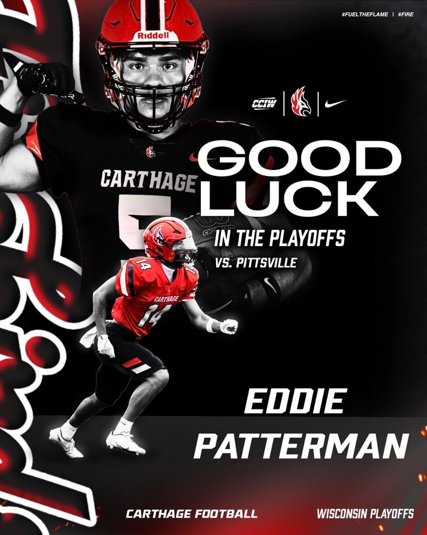 Thank you <a href="/OLine_TEK/">Jeff Duvendeck</a> and <a href="/Firebirds_FB/">Carthage College Football</a> for the graphic!