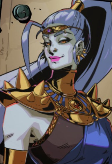 megthanzagcanon's tweet image. zagreus, megaera, and thanatos in the book of shadows