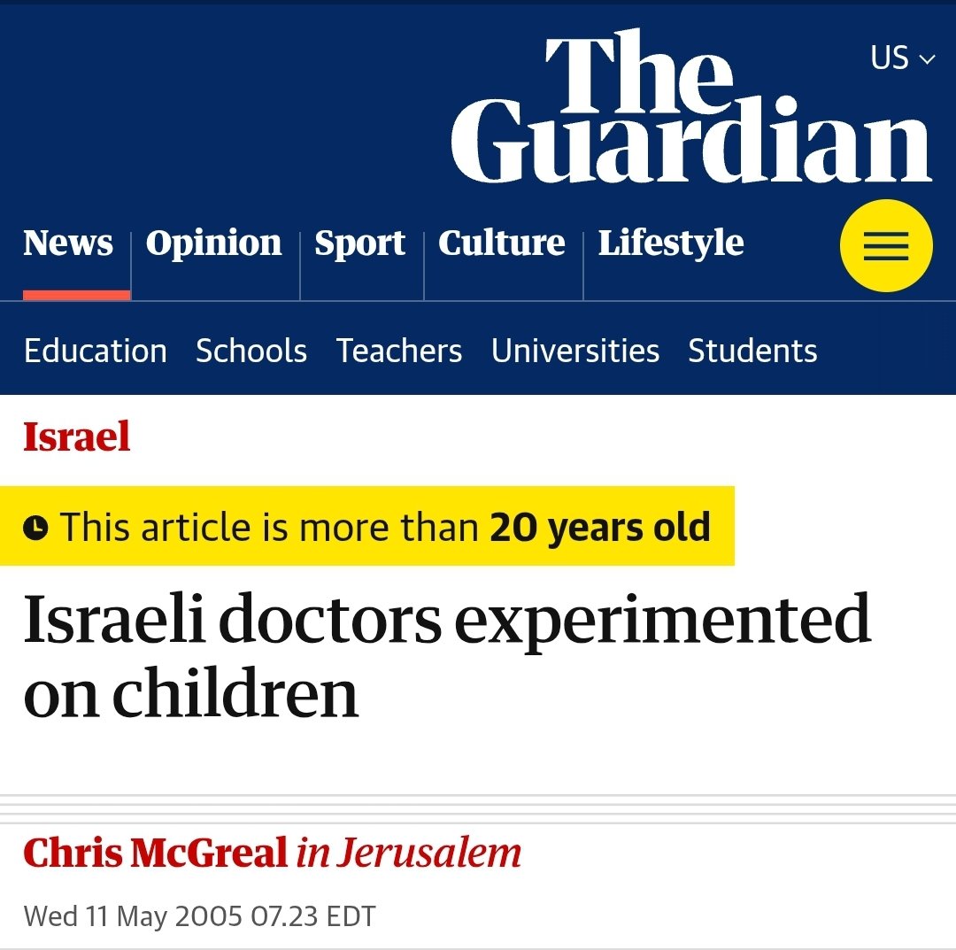 Daniel Haqiqatjou (@haqiqatjou) on Twitter photo Israel is notorious for secretly doing medical experiments on Palestinians without their knowledge or consent. Israel is notorious for secretly doing medical experiments on Palestinians without their knowledge or consent.