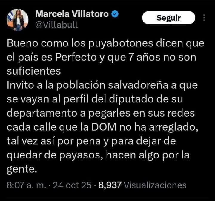 La diputada Villatoro anda encendida. Le anda tirando un su par de verdades a los inútiles Cyan.