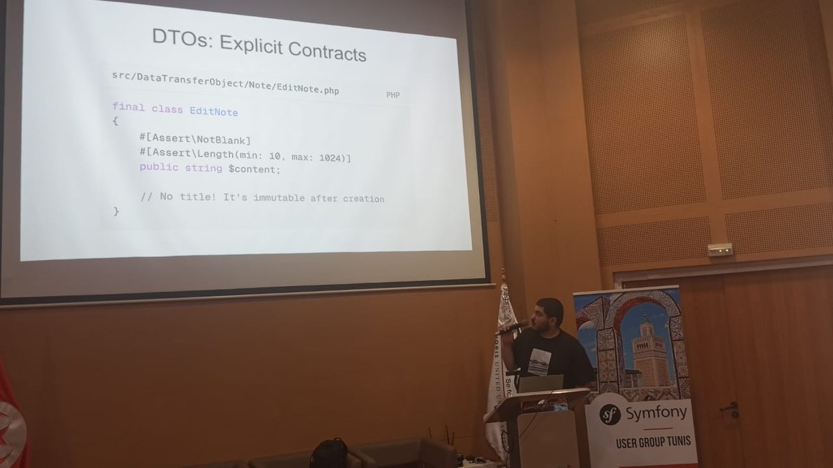 SymfonyTunisia's tweet image. Quel succès pour ce meetup spécial ! 🎉
Un immense merci à nos speakers inspirants, nos sponsors généreux, et à vous, tous les participants !
Et bien sûr : JOYEUX 20 ANS Symfony ! 🎂 Merci à @fabpot, aux contributeurs et à l'incroyable communauté  !
#Symfony20ans #SymfonyTN