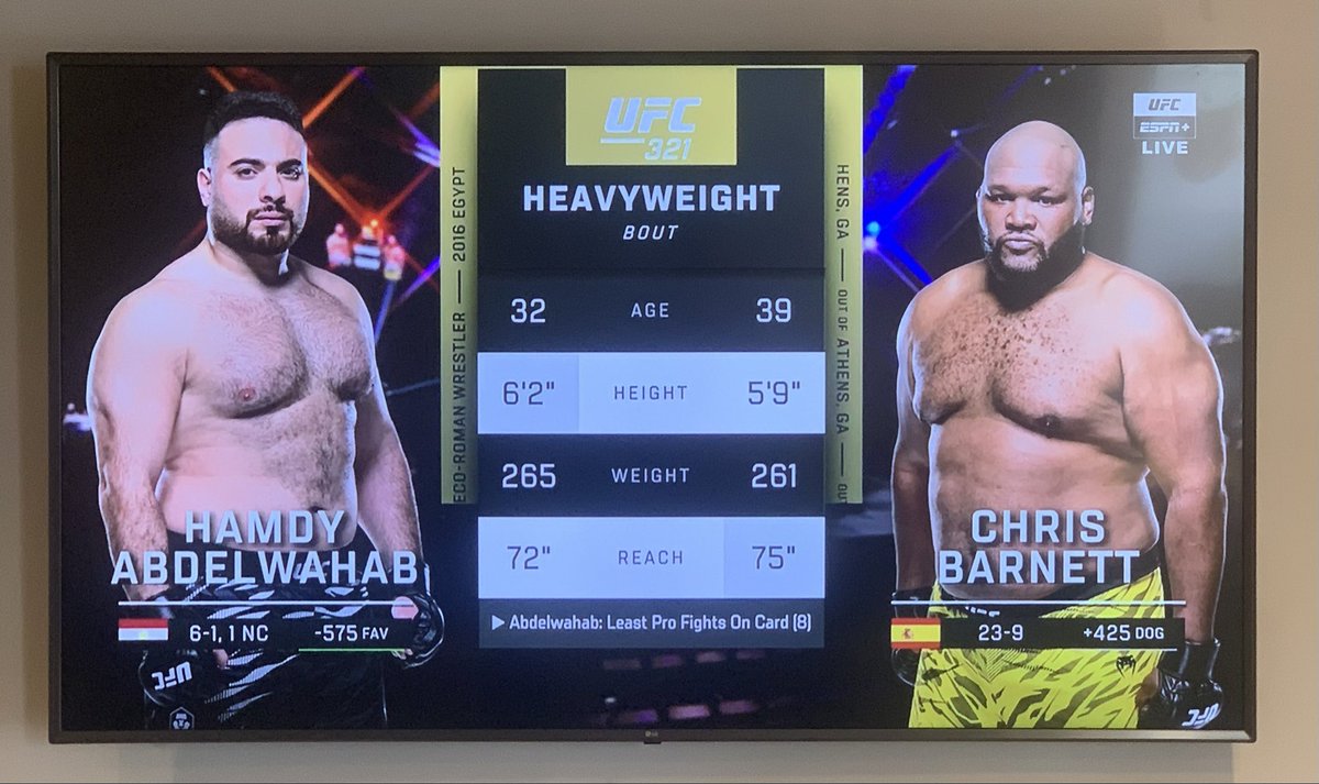 PatrickRoberg's tweet image. THE REAL MAIN EVENT #UFC321