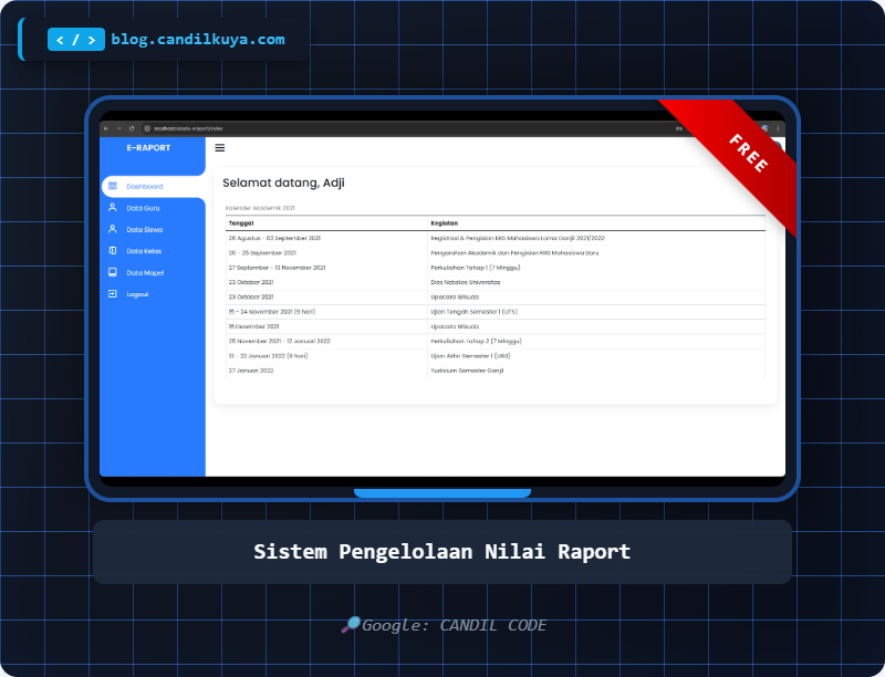 candil_kuya's tweet image. Source code gratis - Aplikasi Sistem Pengelolaan Nilai Raport Berbasis Web 
#candilcode #sourcecodeaplikasi
