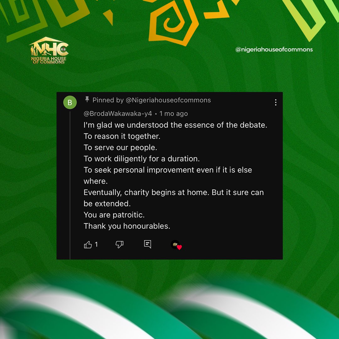 Nigeria House of Commons tweet media