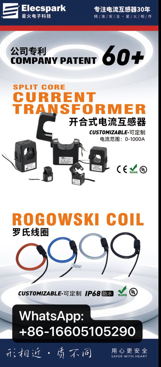 jiangysparkcts's tweet image. Solar inverter split core current transformers 
#splitcorecurrenttransformer