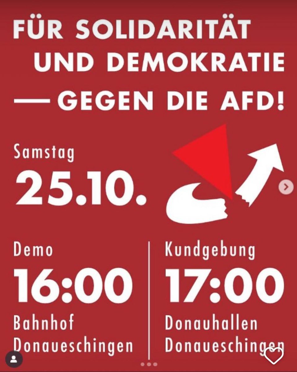 Ich berichte >HEUTE LIVE AB 18.45 UHR< vom AfD Bürgerdialog mit u.a. <a href="/Alice_Weidel/">Alice Weidel</a> &amp; der Antifa Gegendemo in Donaueschingen 🧢

Hier geht´s zum Stream:
youtube.com/live/zksD9t8vd…