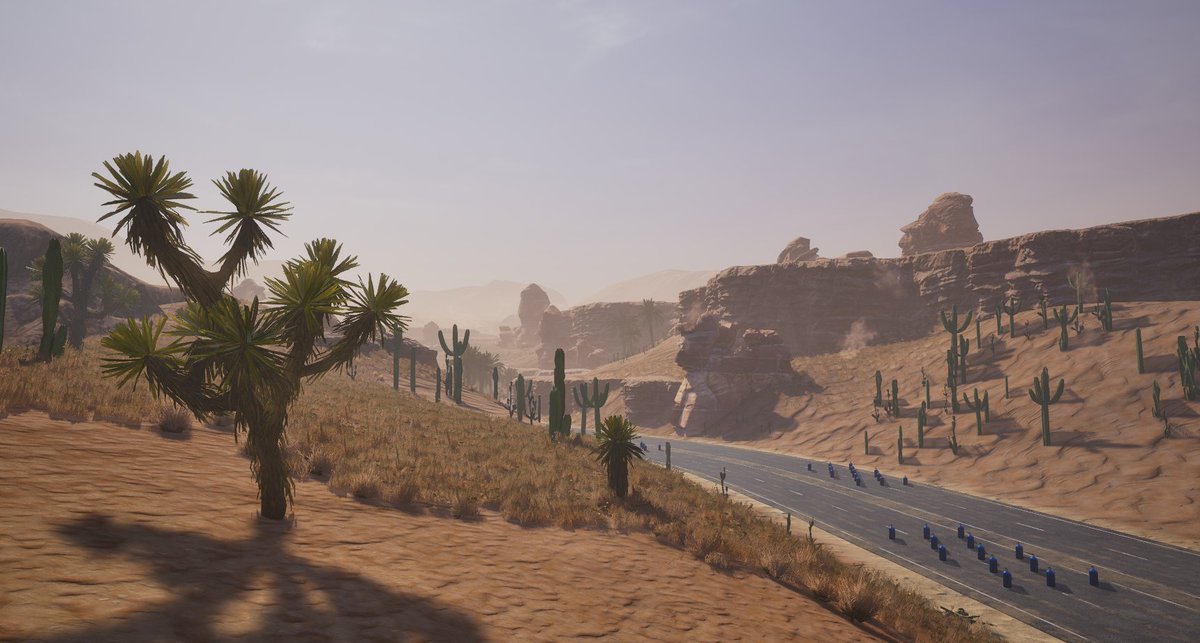 The snowy Kart Race track, Frostbite Pass, will be in the next update! With that said, we have already started work on our next Kart Race map. Here's a teaser 🌵