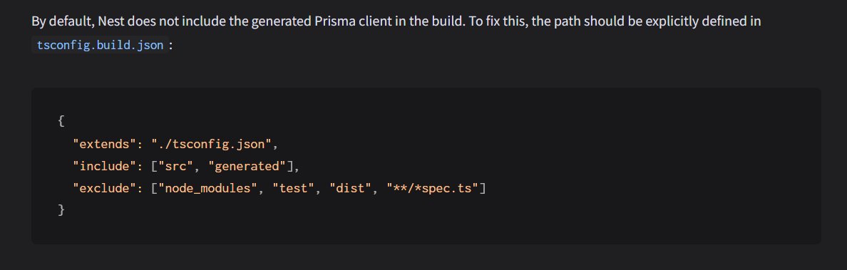 HarshKharw26262's tweet image. Fixed my NestJS error. By default, the project had only extends and exclude in tsconfig, no include, which caused: Cannot find module "../generate/Prisma"
Props to @nestframework NESTJS  for thorough documentation.
#debug #nestjs #typescript