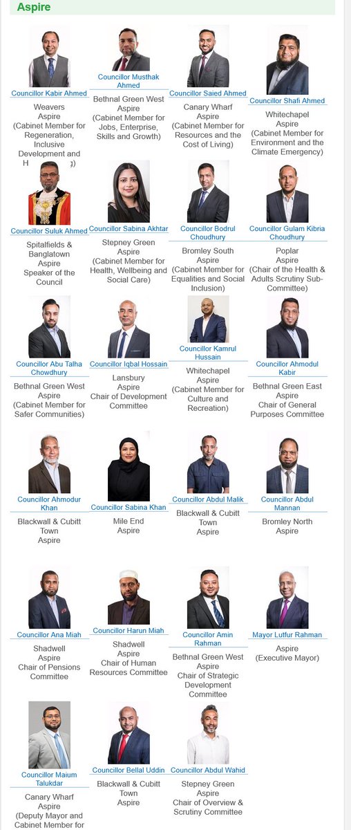 "to celebrate our diversity"

Diversity, you say? Meet Lutfur Rahman's councillors.