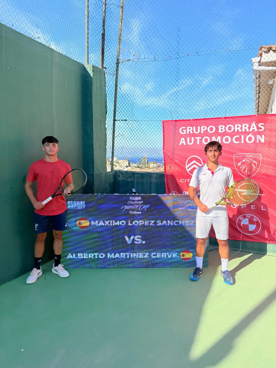 📣MÁSTER NACIONAL RPT MARCA JUNIOR CUP CIUDAD DE CEUTA-CSIF: Finalizamos la jornada de semifinales con el último enfrentamiento de la jornada (Sub-18 masculino) entre los jugadores Máximo López  y Alberto Martínez <a href="/YasinHarrus/">Yasin Harrus</a> <a href="/luismediero/">Luis Mediero</a> <a href="/JordiTamayo1/">Jordi Tamayo</a> <a href="/rptenis/">RPTenis</a> <a href="/RFETenis/">Tenis España</a>
