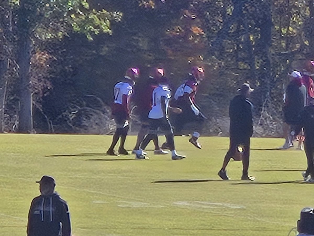 Terry McLaurin and Deebo Samuel here for a third consecutive practice. 📈