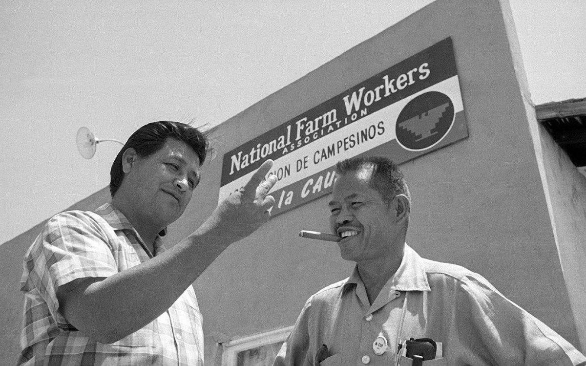 UFWupdates's tweet photo. Today is Larry Itliong Day in CA, honoring the Filipino American labor leader whose union members began the Delano Grape Strike on 9/8/65. They asked Cesar Chavez’s National Farm Workers Association to join their picket lines. The rest is history. 

More: https://t.co/NIA8O7YBRH https://t.co/ydisPnobmc