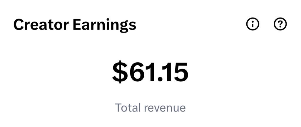 लोग कहते है X से बहुत Revenue आता होगा तभी पोस्ट करते हो..
देख लीजिये अभी तक का Revenue 😁

हिंदी के एक प्रसिद्ध लेखक कहते थे- लोगों से रास्ता पूछो तो लोग पूछते है कि तुम्हें वहाँ क्यों जाना है ?? ऐसे ही आज के युग में है यदि कोई व्यक्ति पूरे दिल से चीज़े करे तो ज्यादातर लोगों को