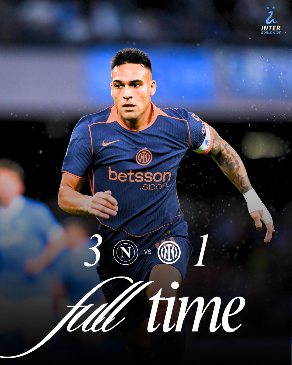 Tough night in Naples. 💔

#ForzaInter #InterWorldwide