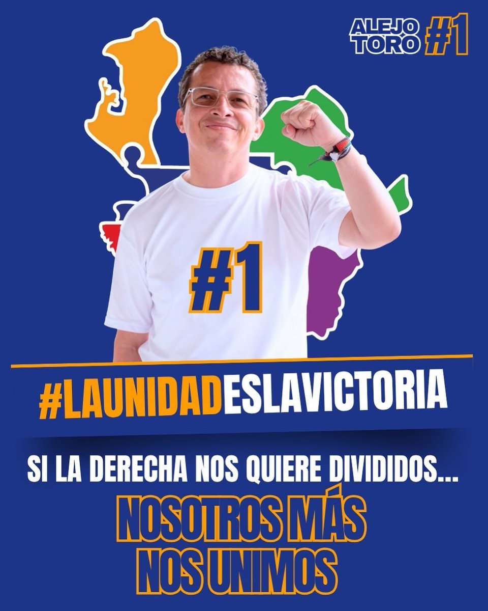 DaniloCame50682's tweet photo. Vamos todos con @AlejoToroAnt porque unidos vamos a derrotar a la derecha corrupta #1AlejoToro https://t.co/vE9Q3quxv7