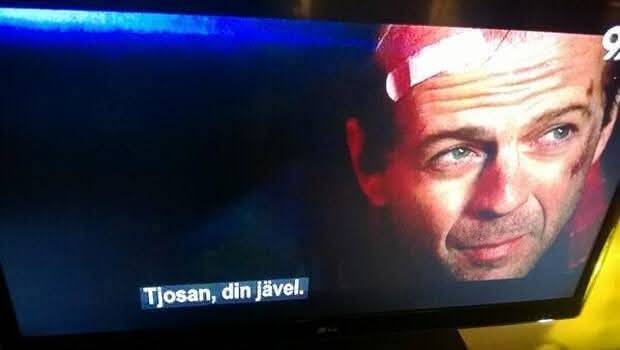 Klassikern. 

"Yippee Ki Yay, motherfucker!"