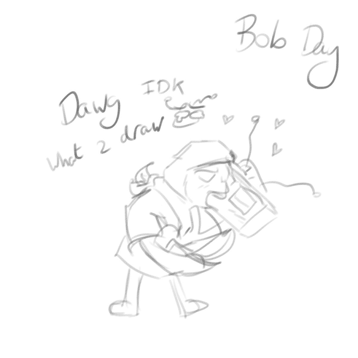 Ominus_Potato's tweet photo. My initial sketch bc I didn’t have any ideas when I started.

#Trashcube #bomg1 #smg4 https://t.co/REcwmMEDZd